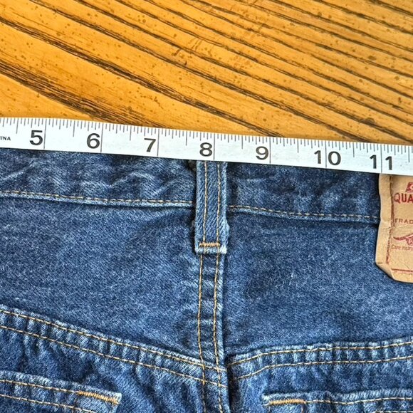 Levi’s Vintage 501s, 1990’s, Jeans, Button Fly, Size 32x34, Dark Wash - Picture 7 of 7